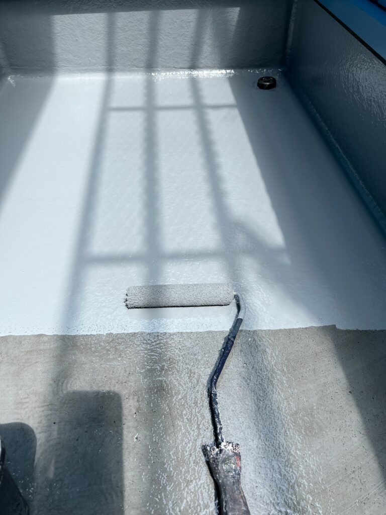 ベランダトップコート塗布