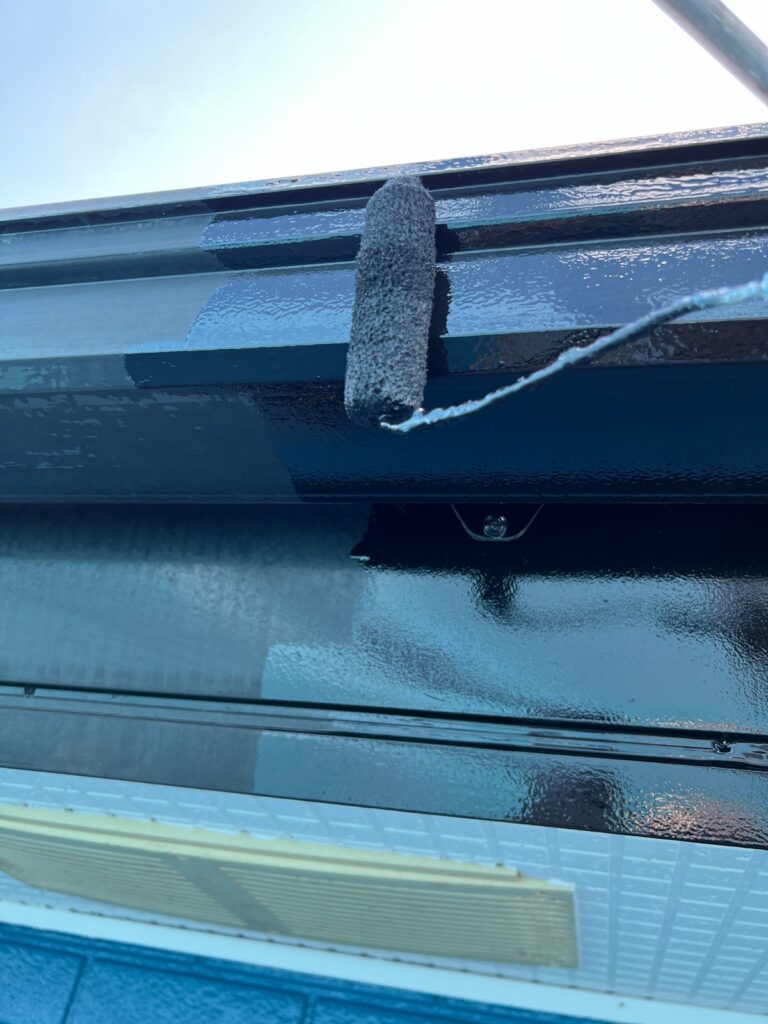 雨樋・鼻隠し中塗り