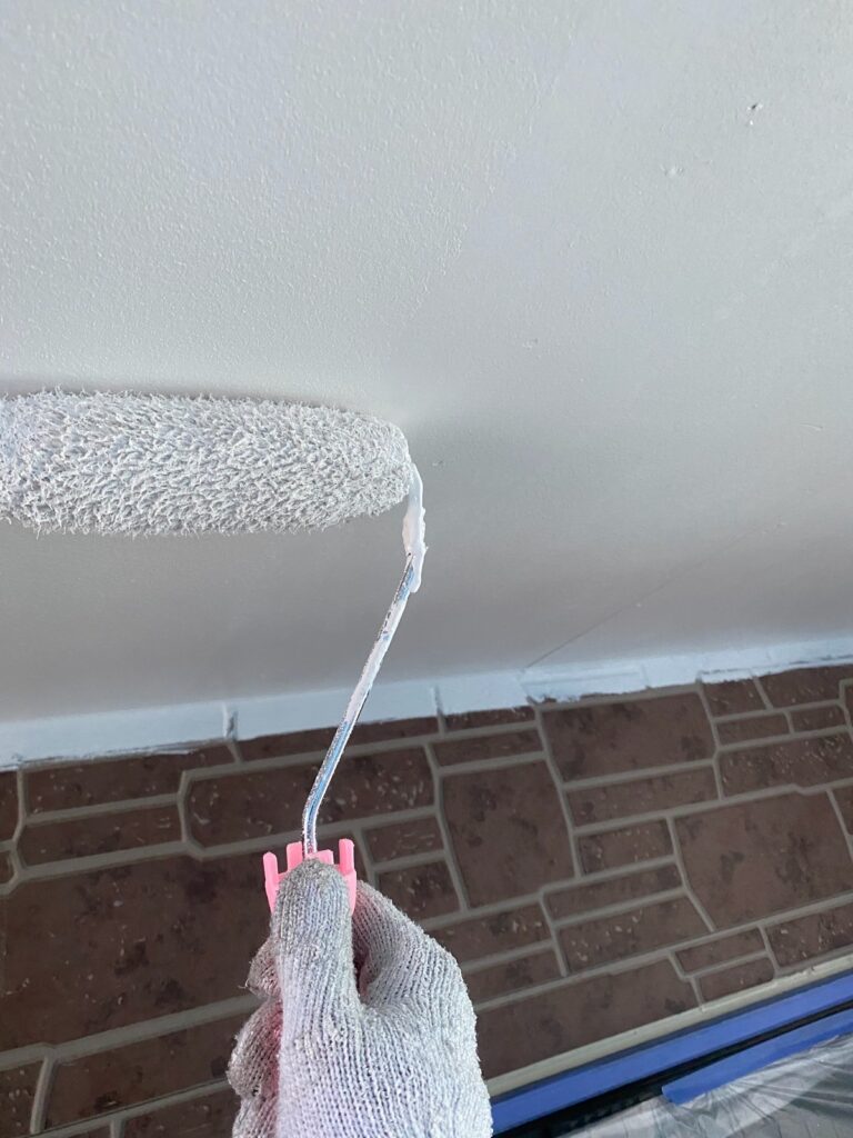 軒天上塗り<br />
