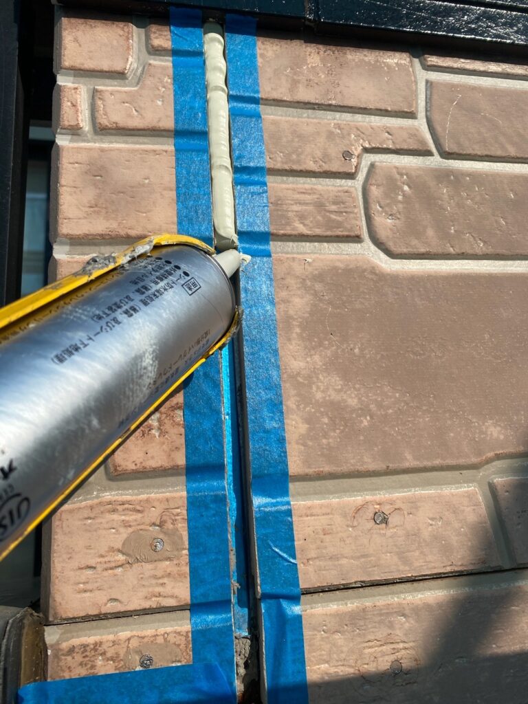 コーキング打ち込み