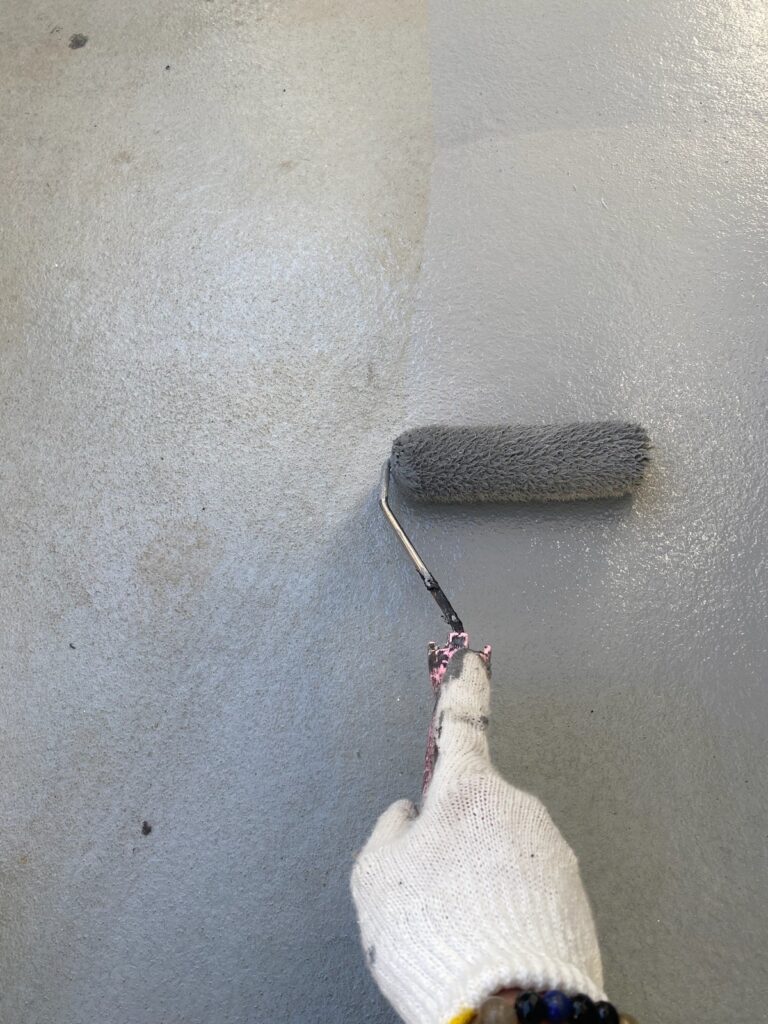 ベランダトップコート塗布