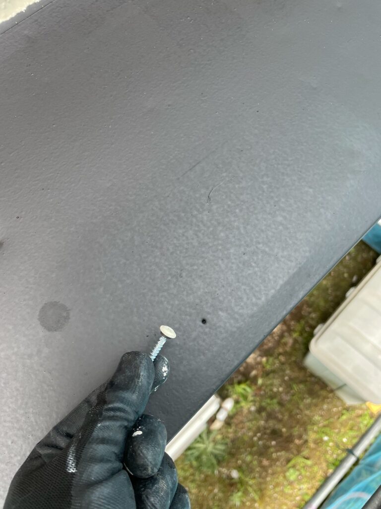 霧除けの錆びたビス交換