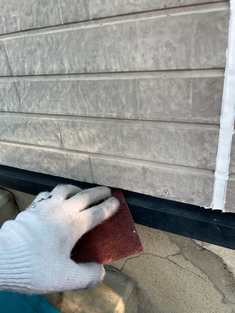 水切りケレン<br />
（下地調整）