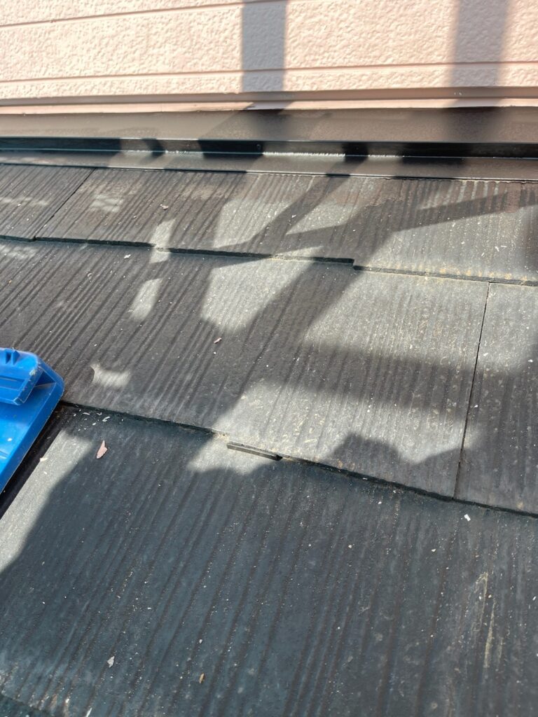 タスペーサー０１取り付け<br />
（雨漏れ防止の為）