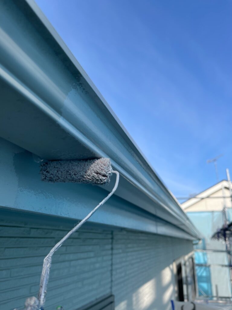 雨樋・鼻隠し中塗り