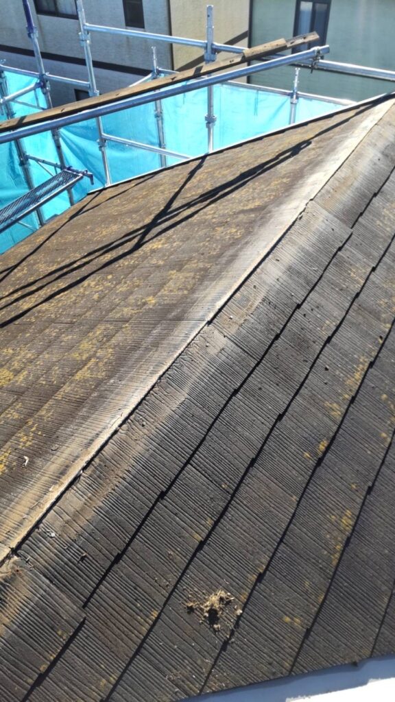 既存の棟板金撤去