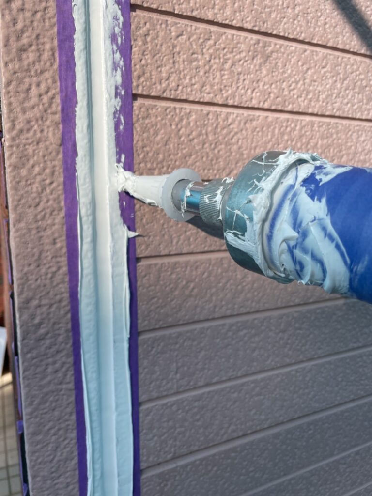 コーキング打ち込み・ならし