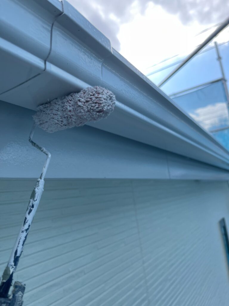 雨樋・鼻隠し上塗り（完了）