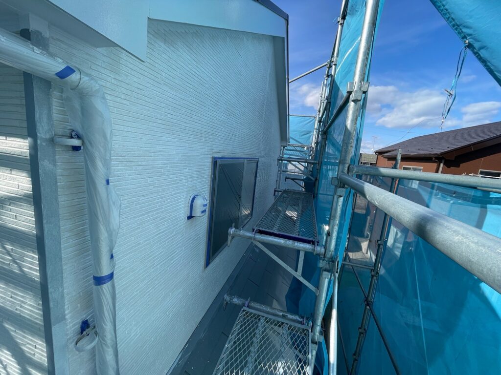 外壁下塗り完了