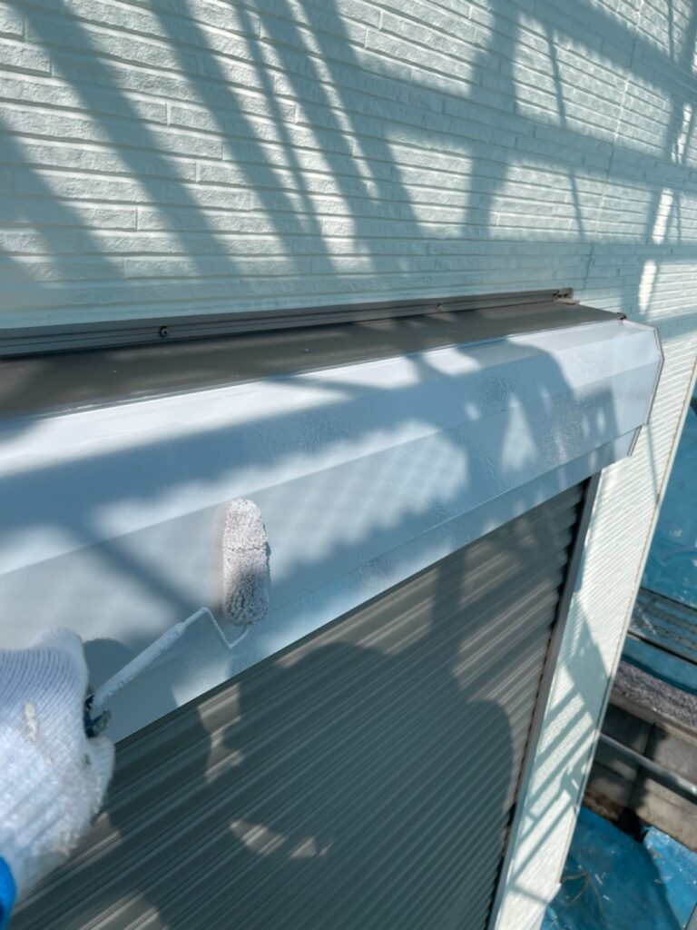 シャッターBOX上塗り（完了）