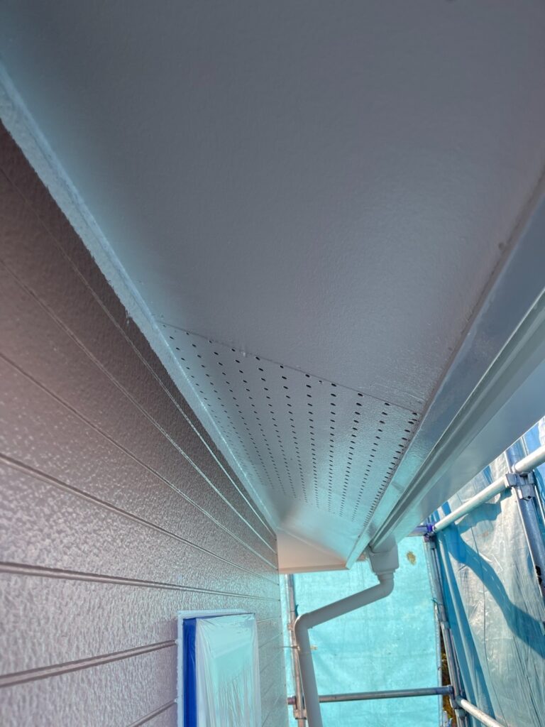 軒天上塗り（完了）