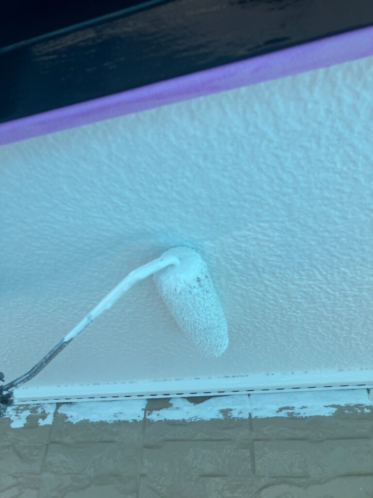 軒天上塗り（完了）