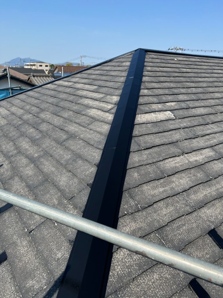 棟板金中塗り完了