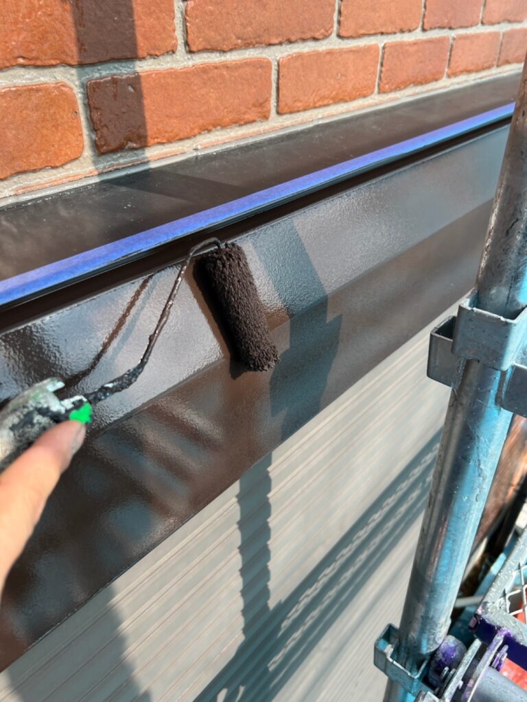 シャッターBOX/上塗り