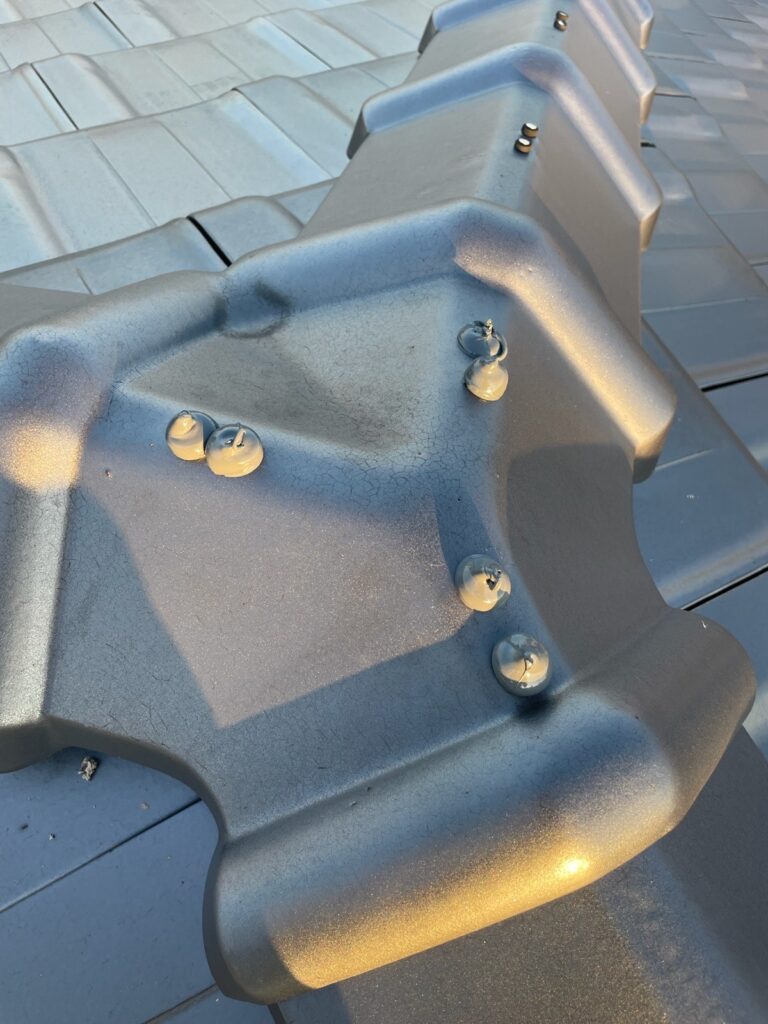 施工完了<br />
（これで釘が抜けることを防げます。）