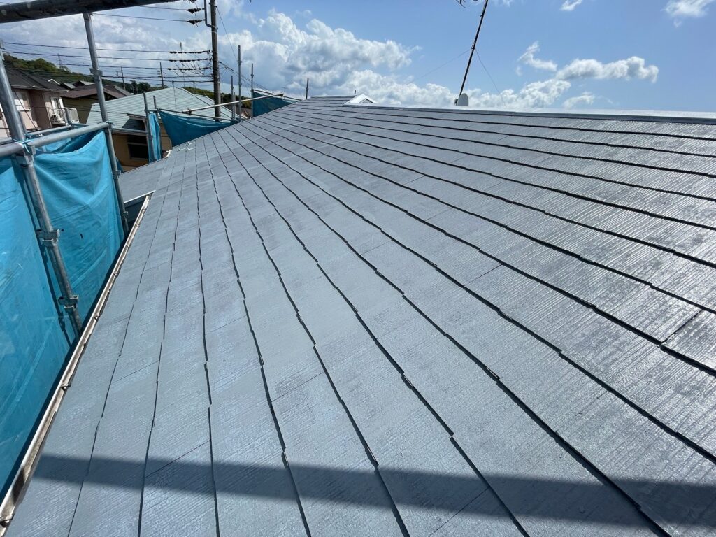 屋根下塗り1回目