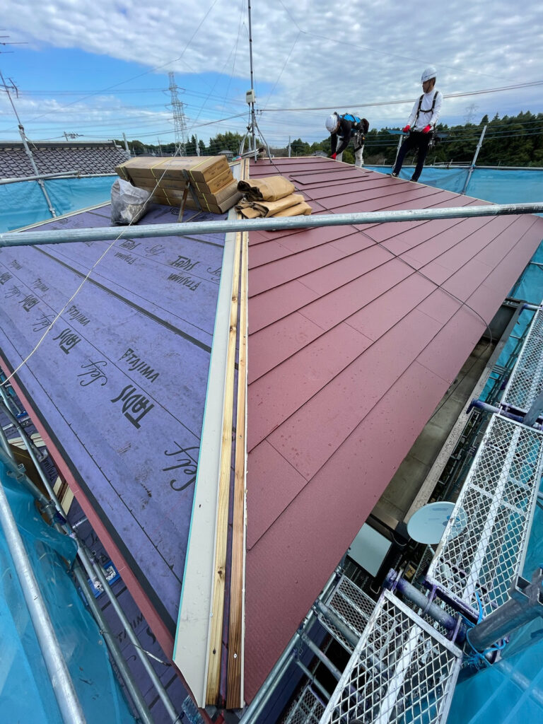 屋根本体取り付け