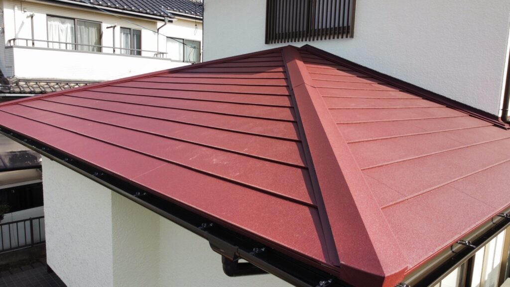 屋根本体取り付け（完了）