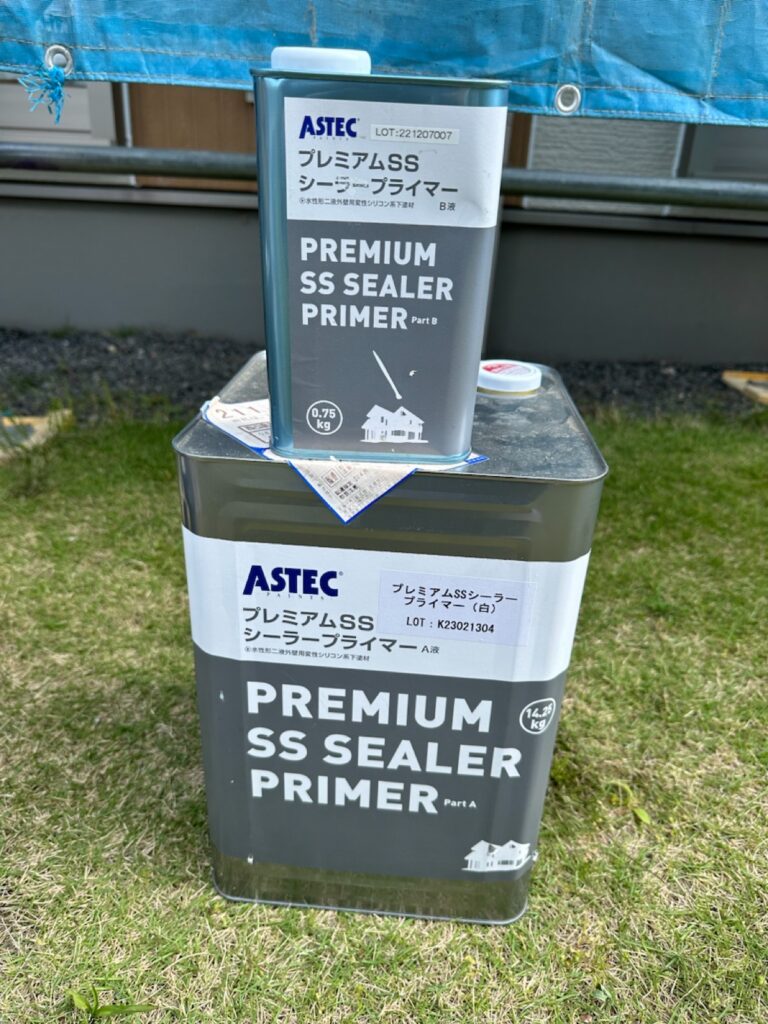 使用材料<br />
←外壁下塗り材料