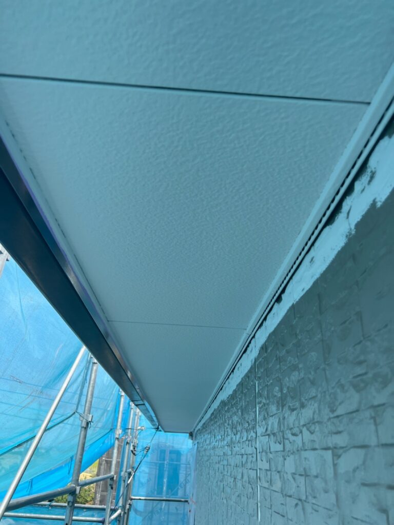 軒天上塗り（完了）