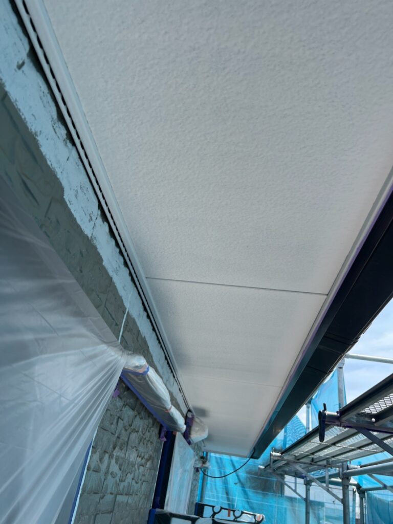 軒天中塗り（完了）