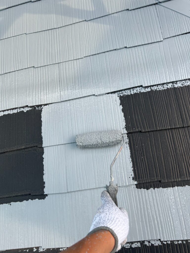 屋根下塗り