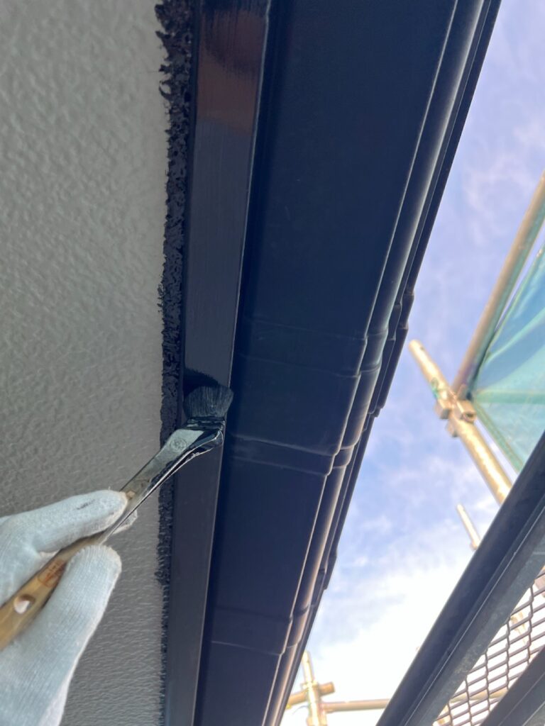 雨樋・鼻隠し中塗り