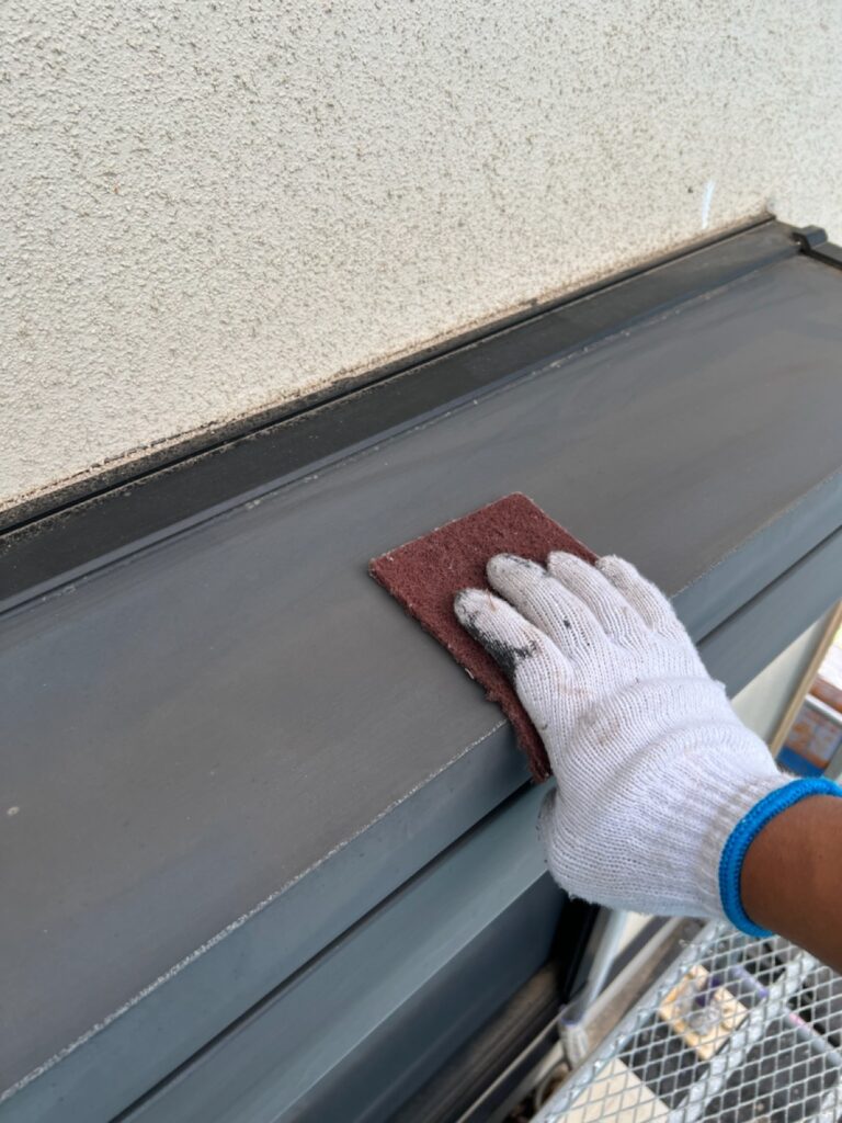 シャッターBOXケレン（下地調整）