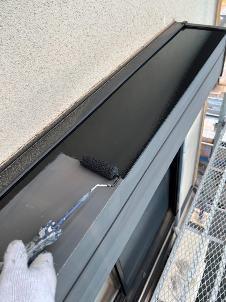 シャッターBOX中塗り