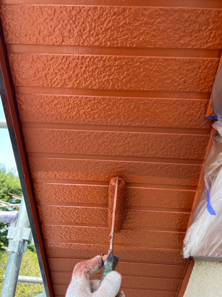 軒天上塗り（完了）