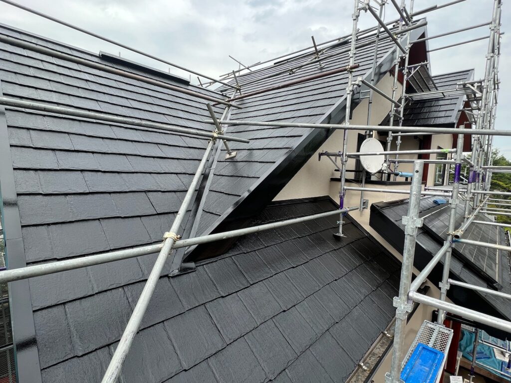 屋根上塗り（完了）