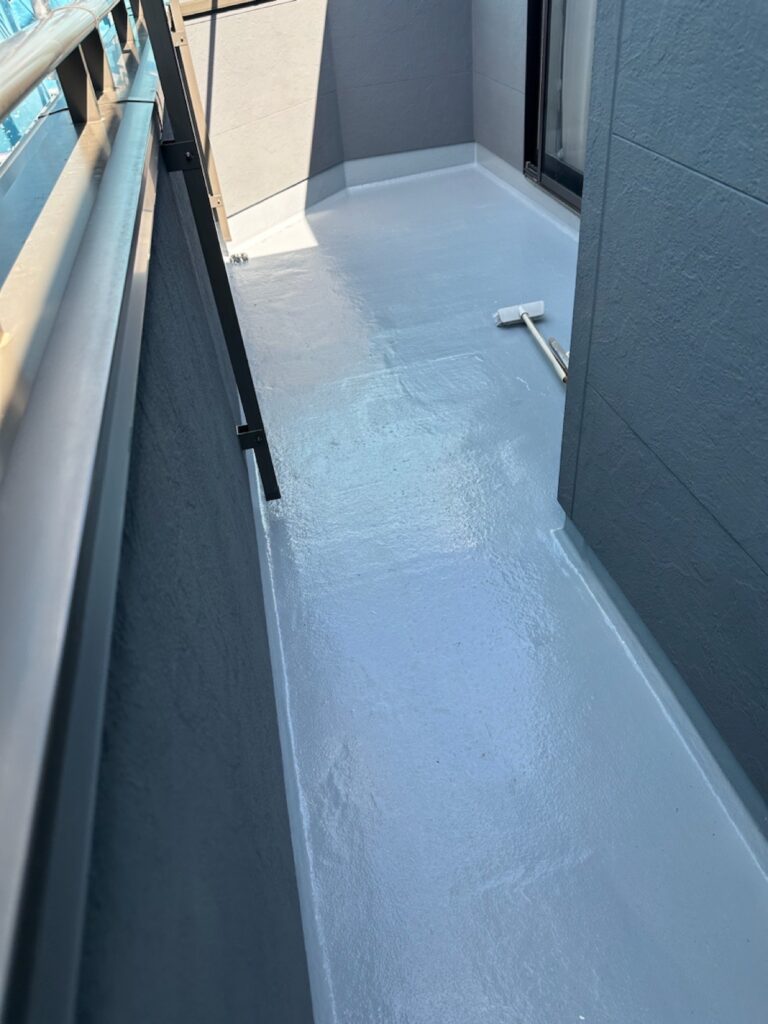 ベランダ床トップコート（完了）