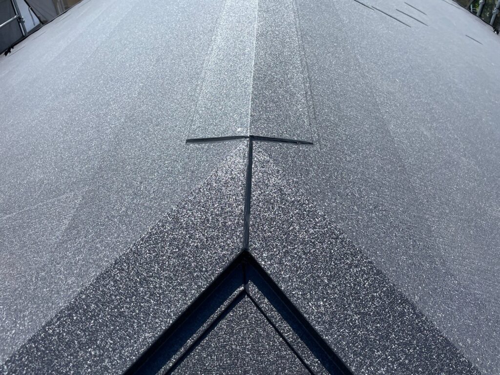 棟板金取り付け<br />
（スーパーガルテクト純正品使用）