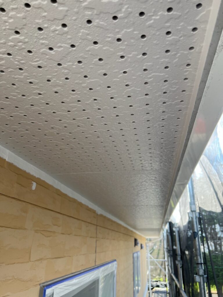 軒天上塗り（完了）