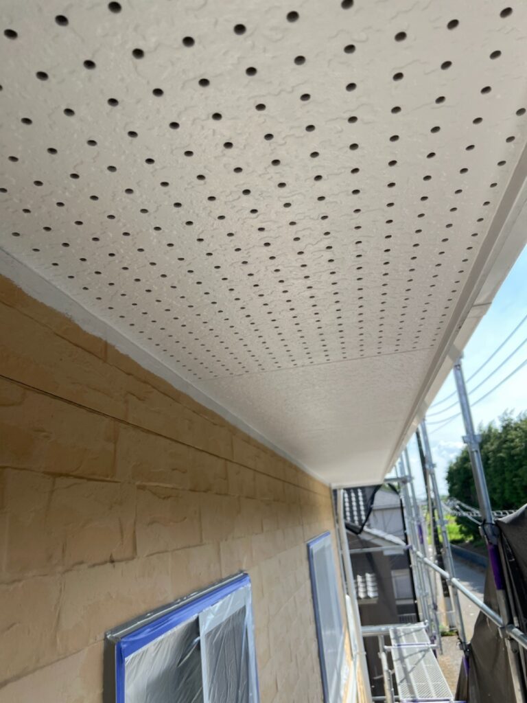 軒天中塗り（完了）