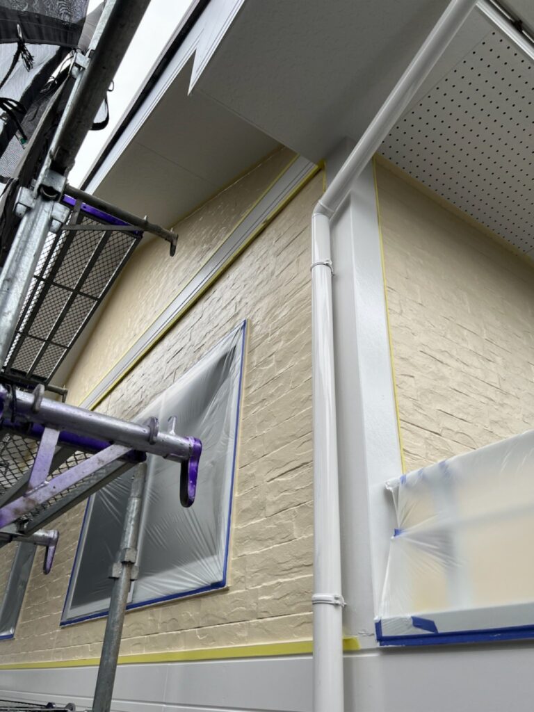 ２階の外壁中塗り（完了）