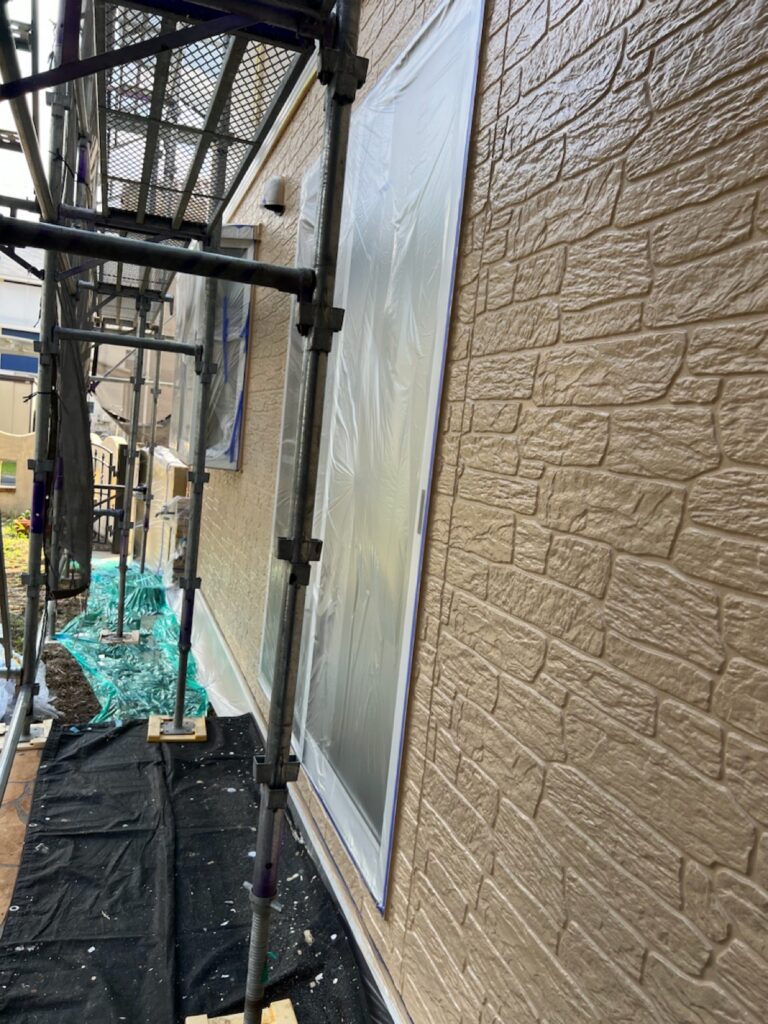 1階の外壁中塗り（完了）