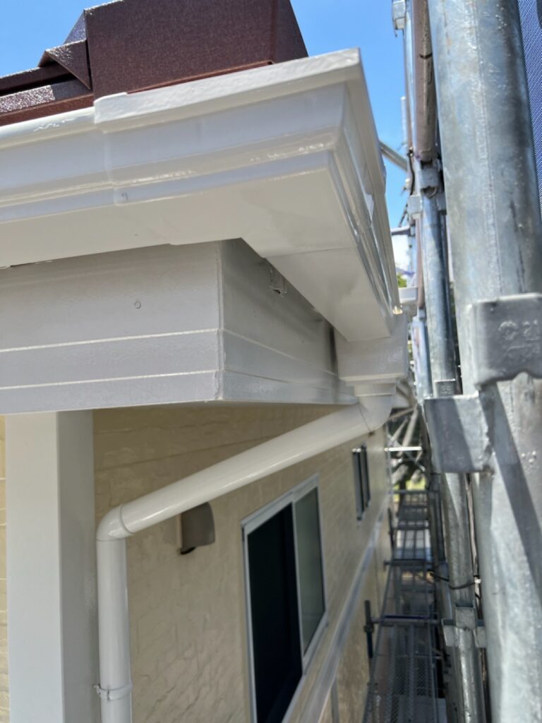 雨樋・鼻隠し上塗り（完了）