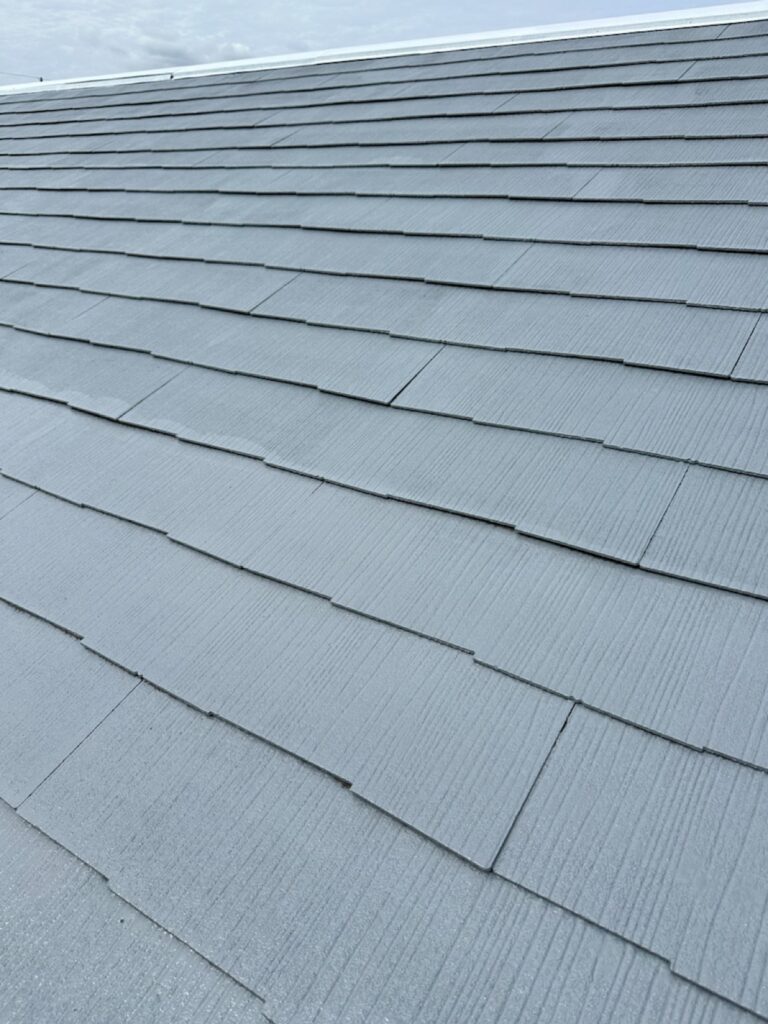 下塗り2回目(完了)<br />
※下塗り2回目で真っ白く仕上がりました。