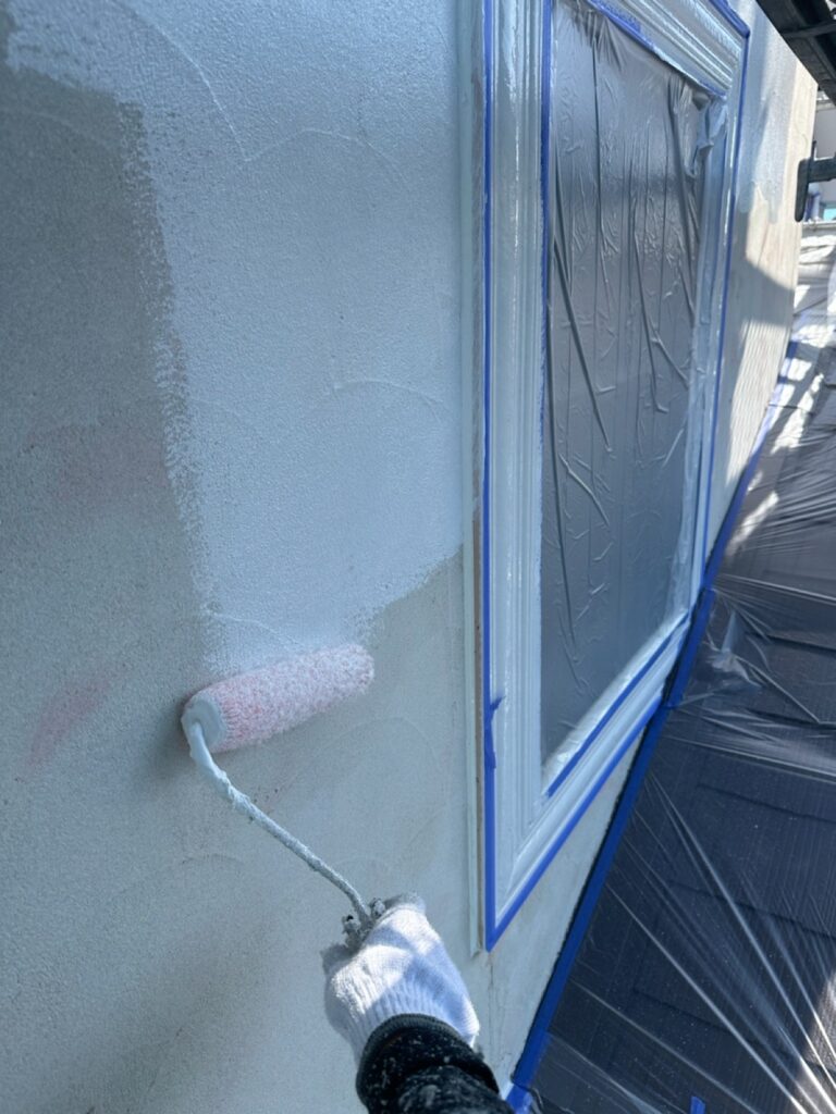 外壁下塗り2回目