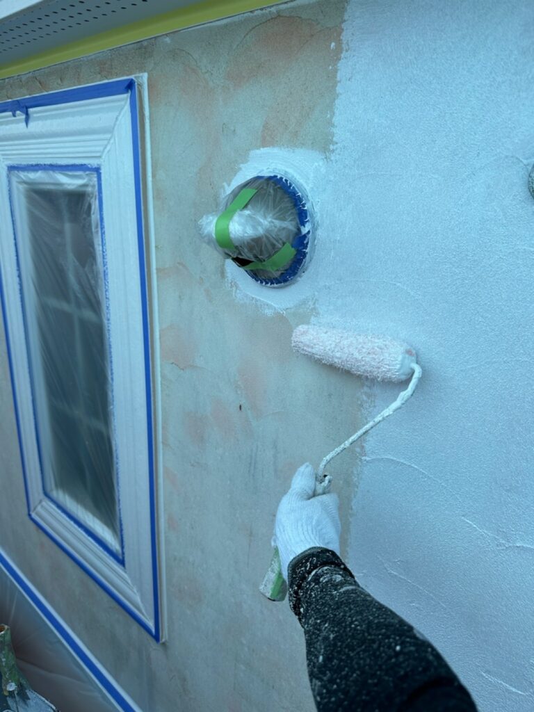 外壁下塗り2回目