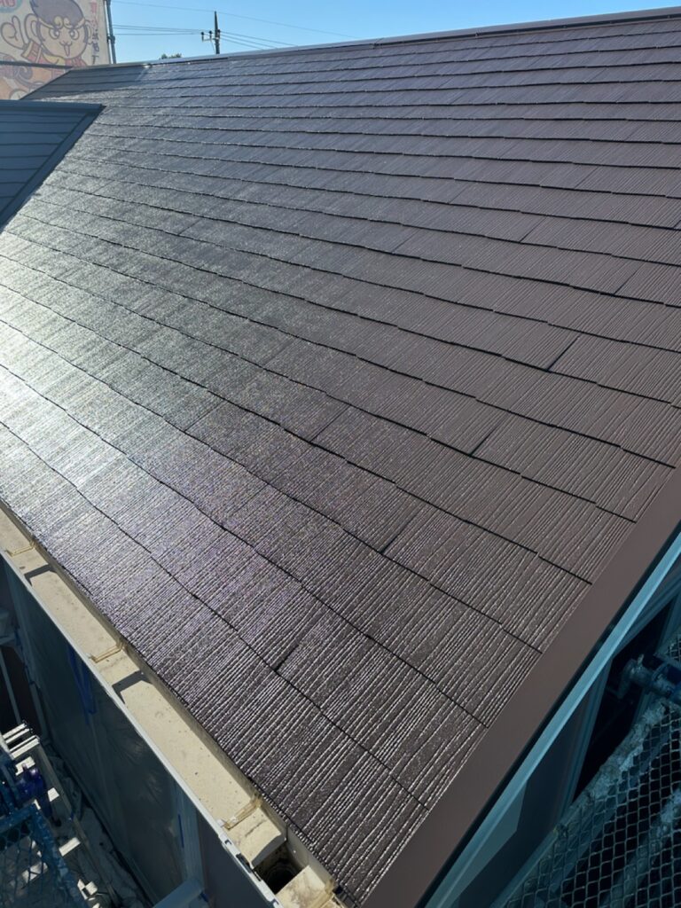 屋根上塗り(完了)