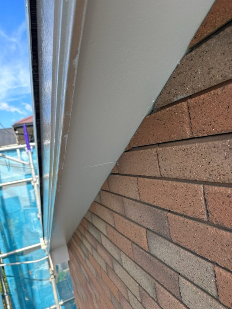 軒天中塗り(完了)