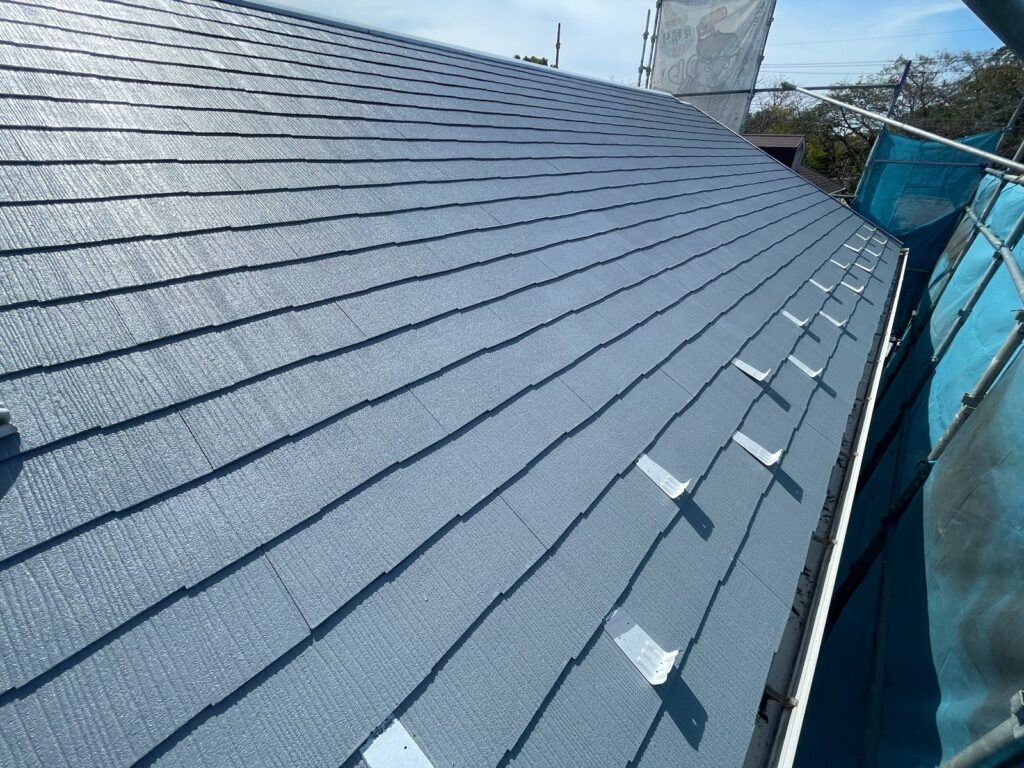 下塗り2回目(完了)<br />
※下塗り2回目で真っ白く仕上がりました。