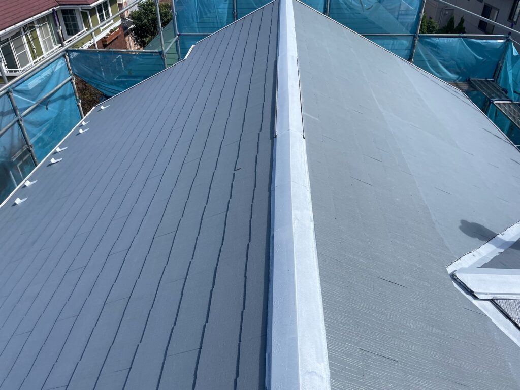 下塗り2回塗り(完了)<br />
※下塗り2回目で真っ白く仕上がりました。