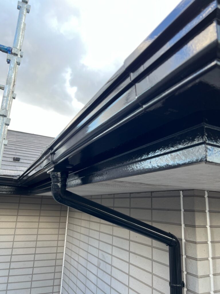 雨樋・鼻隠し中塗り（完了）