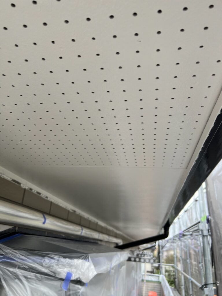 軒天中塗り（完了）