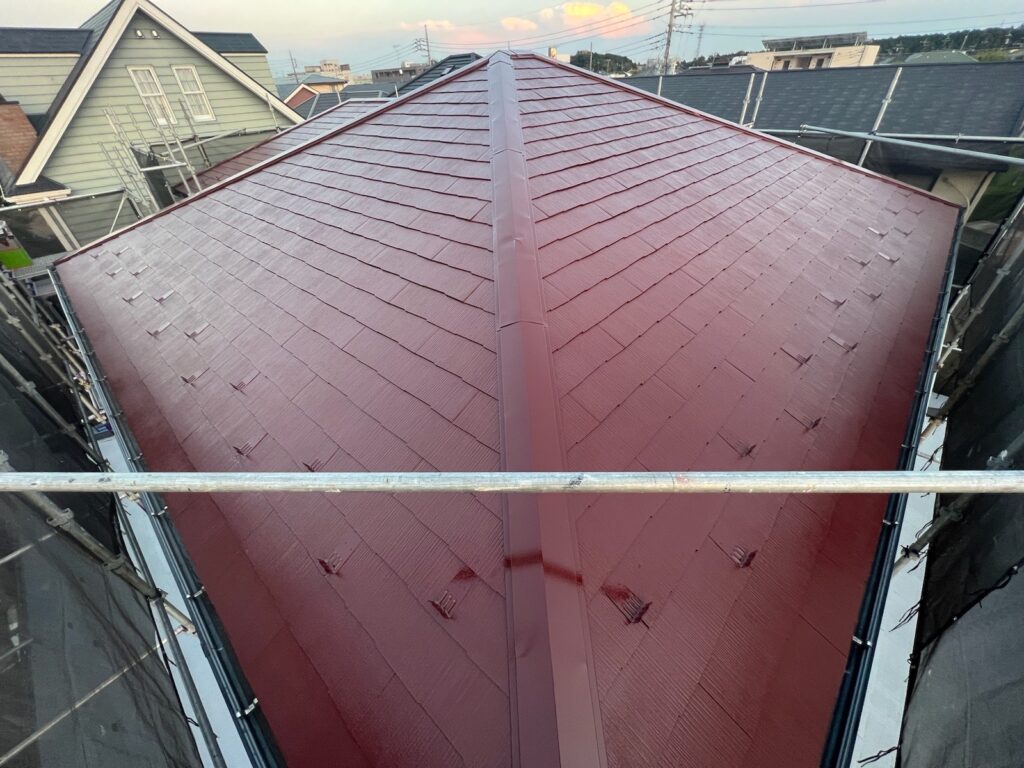 屋根中塗り（完了）<br />
