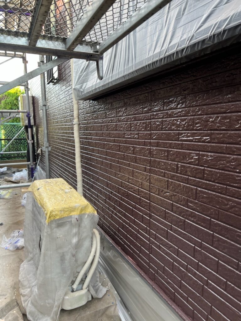 外壁上塗り（完了）<br />
（パイオニア）