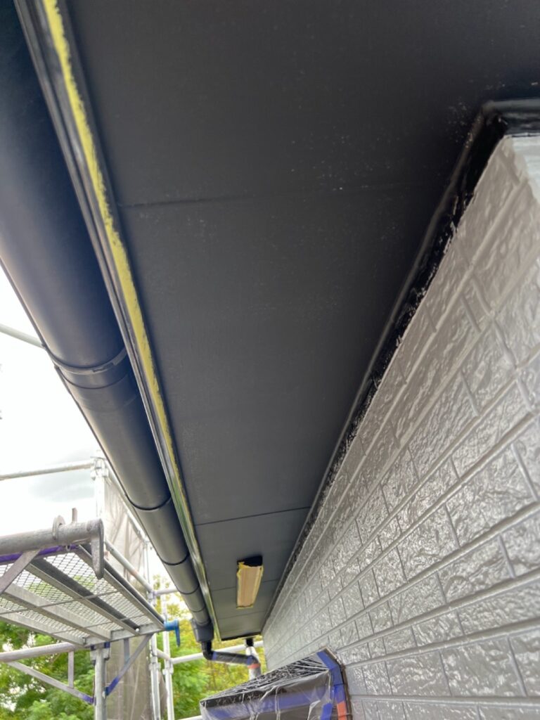 軒天中塗り（完了）